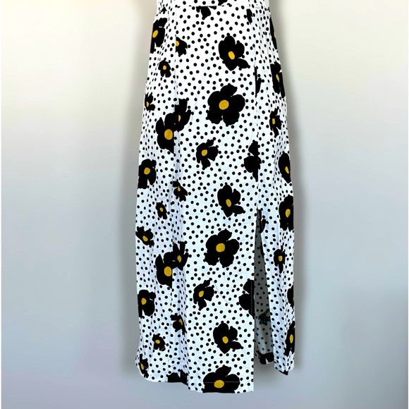 Urban Outfitters Polka Dot Floral Maxi Dress with Smocked Back - Size XS - Picture 8 of 14